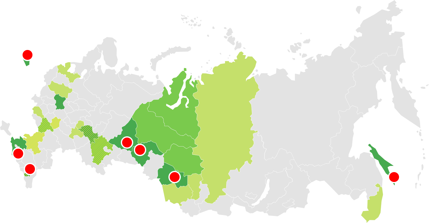 Карбоновые полигоны Российской Федерации